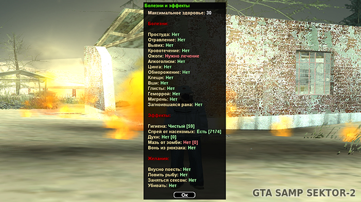 Обновление GTA SA:MP SEKTOR 2 - Ожоги!